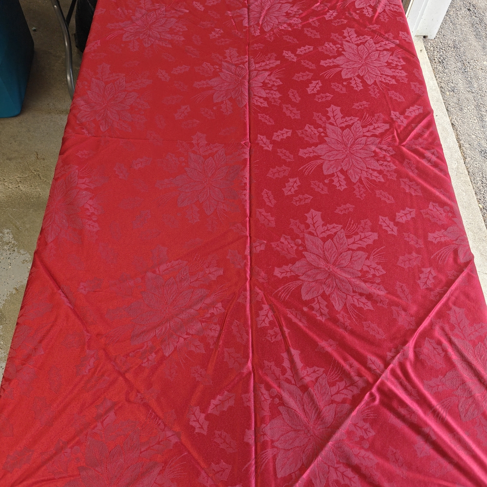 Martha Stewart Red Floral tablecloth